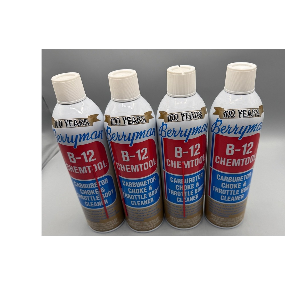 Berryman B-12 Chemtool Carburetor Choke Throttle Body Cleaner 16oz 4 Pack 0117